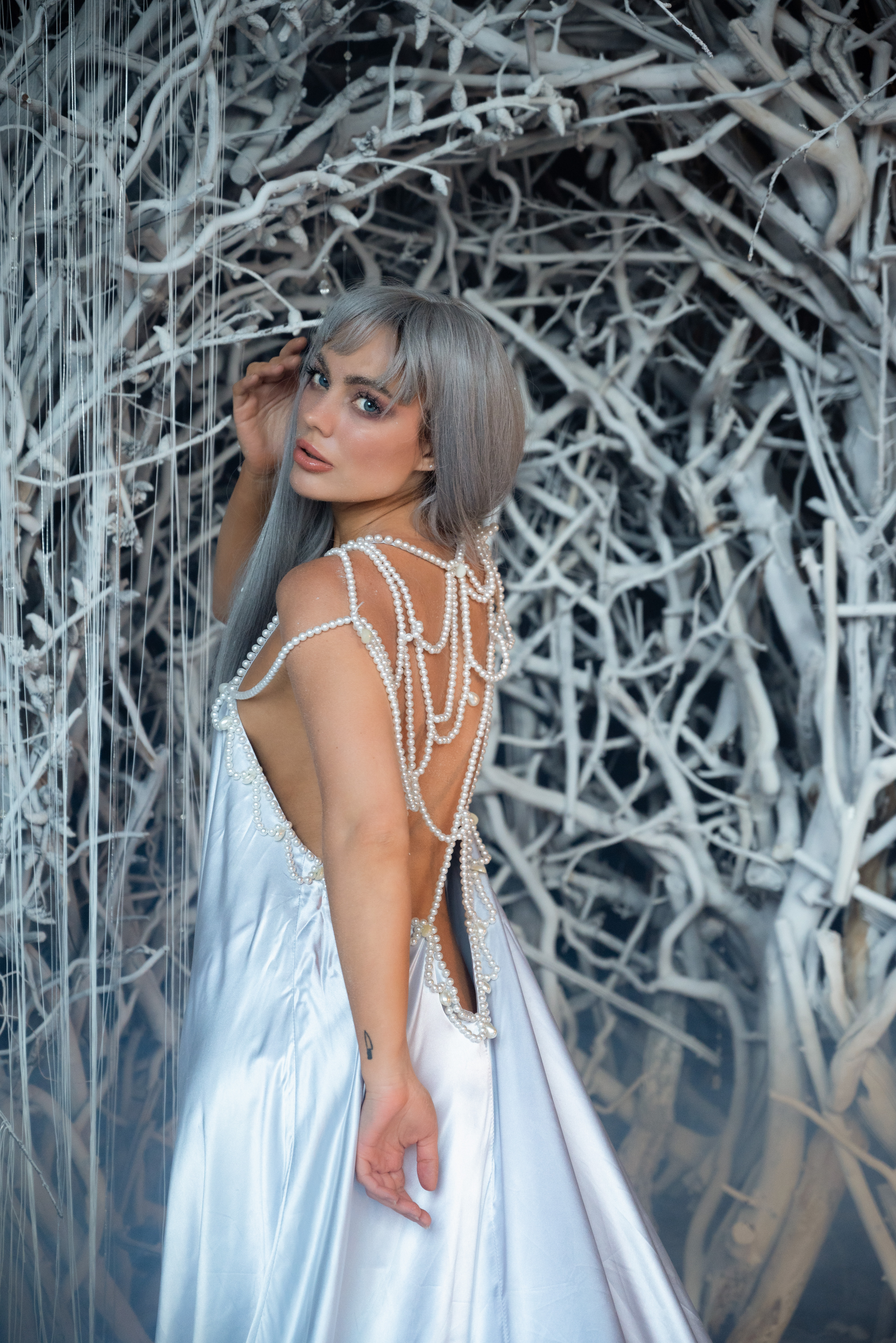 Снігова королева: Зимова фотосесія в студії